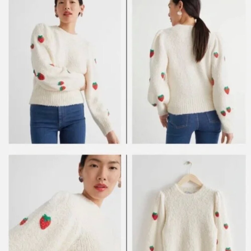 & Other Stories Strawberry Sweater, Women's, size Medium